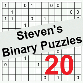 Binary Puzzles 20 | eBooks | Entertainment