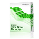 how great thou art - concert band