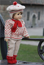 DollKnittingPattern - 0073D OLEANA - SWEATER, PANT, SCARF, HAT AND SOCKS - Digital Download