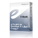 section 1 - am i crazy?