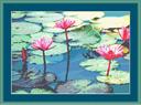 lily pads cross stitch pattern