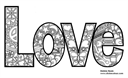 Love Coloring Design - Digital Download
