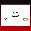 Nightmare Singing Pumpkins White Background, black faces  (No Sound) - Digital Download