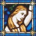 Mini Stained Glass I Cross Stitch Pattern - Digital Download