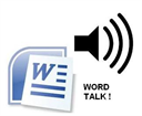 Word Talk (Text to Speech Program for MS Word) - Digital Download