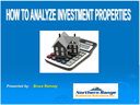 Analyzing Investment Properties 101 - Digital Download