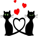 cats in love - machine embroidery file