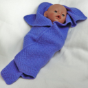 DollKnittingPatterns - 0086D SOFIA - Doll Blanket - Digital Download
