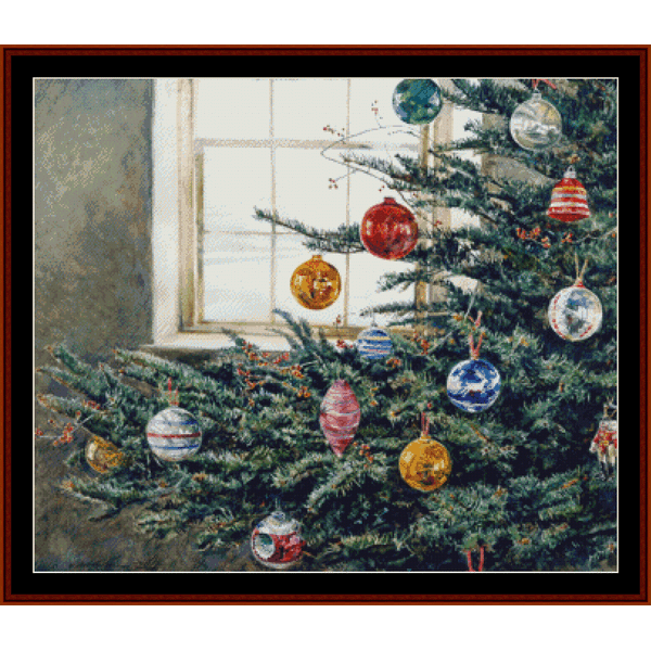 Christmas Bough Americana cross stitch pattern by Cross Stitch