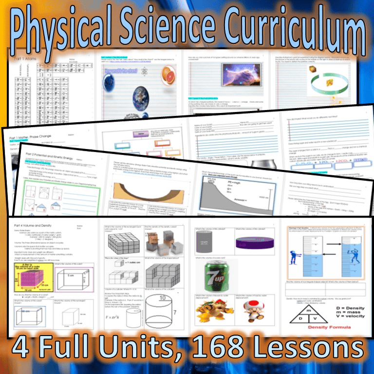 Physical Science Curriculum (4 Units of Study)