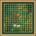 farm garden with sunflowers cross stitch pattern