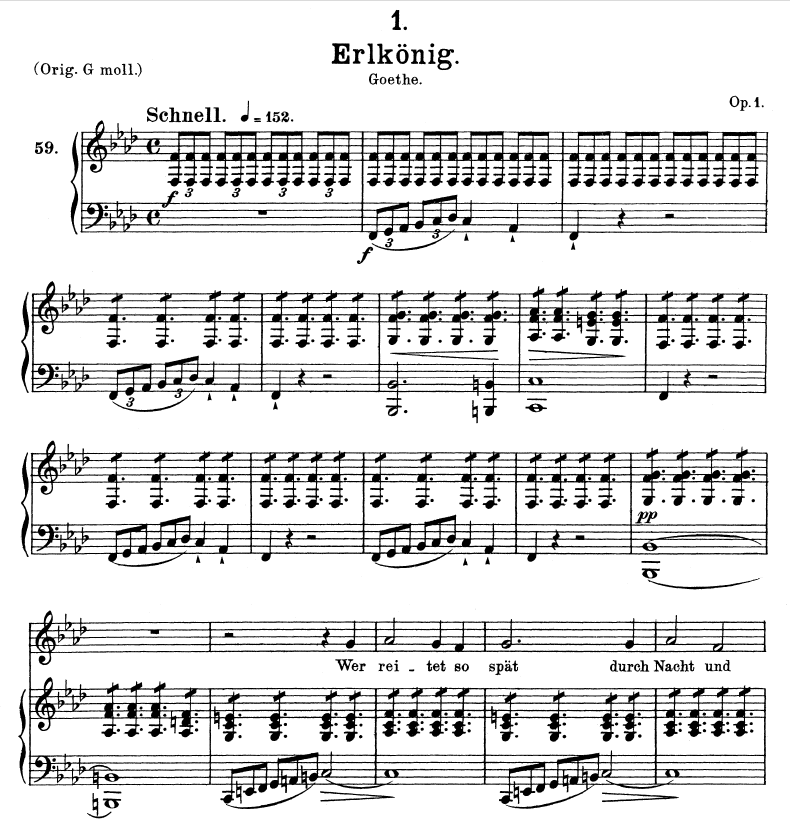 Erlk nig D 328 Medium Voice In F Minor F Schubert Pet EBooks