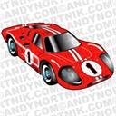 Car Clip Art 1967 Ford Mark IV - Digital Download