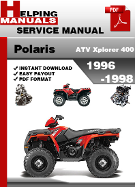 Polaris ATV Xplorer 400 1996-1998 Service Pdf Manuals ...