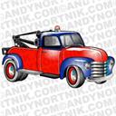 Car Clip Art 1953 Chevy Tow Truck - Digital Download