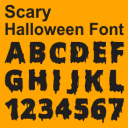 Scary Hallowen Font - Digital Download