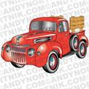 Car Clip Art 1945 Ford Pickup - Digital Download