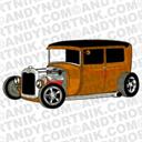 Car Clip Art Rat Rod - Digital Download