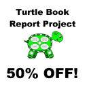 50% Off Turtle Book Report Projects - Digital Download