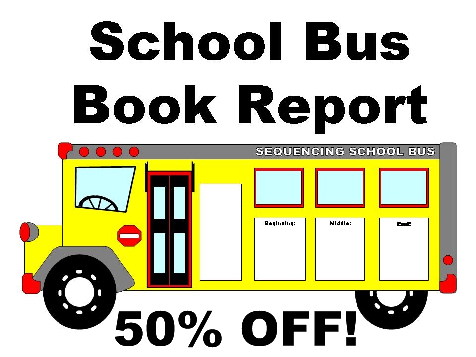 50 off school bus book report project school book report