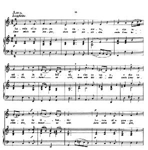 Lascia ch'io pianga, Low Voice in C Major, G.F.Haendel. Caecilia, Ed