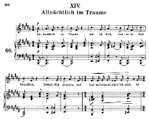 Allnächtlich im Traume, Op.48 No.14, Medium Voice in B Major (Original Key), R. Schumann (Dichterliebe) C.F.  Peters | eBooks | Sheet Music