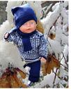 DollKnittingPattern 0013D VEGARD-VERA - sweater, pants. hat and scarf-(English) - Digital Download