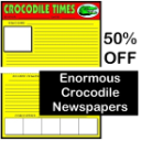 50% Off Enormous Crocodile Newspaper - Digital Download