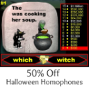 50% Off Halloween Homophones - Digital Download