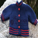 DollKnittingPatterns - 2014 Julehilsen - Jakke (Norsk) - Digital Download