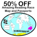 50% Off Amazing Reading Race Passports and Maps - Digital Download
