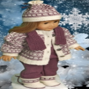 DollKnittingPattern 0124D June - Sweater, Dress, Pants, Hairband and Shoes -(English) - Digital Download