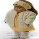 DollKnittingPattern 0129D GYDA - Dress, Pants, Jacket, Hairband, Bonnet and Bonnet-(English) - Digital Download
