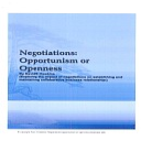 Negotiations: Opportunism or Openness - Digital Download