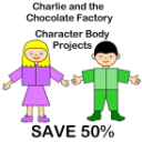50% Off Charlie and the Chocolate Factory Character Body Projects - Digital Download