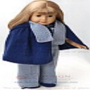 DollKnittingPattern 0132D MARIA - Pants, Sweater, Cape, Socks, Hat and Scarf -(English) - Digital Download