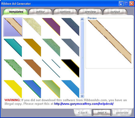 Ribbon Ads Generator Eye Popping Banners Mrr Software Design