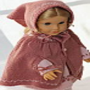 DollKnittingPattern 0138D ALICIA - Dress/Tunic, Leggings, Hairband, Headscarf, Socks, Cape-(English) - Digital Download