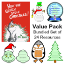 Value Pack:  How the Grinch Stole Christmas & 23 More Winter Resource Sets - Digital Download