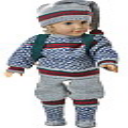 DollKnittingPattern 0140D CECIL - weater, Pants, Cap, Socks and Back sack-(English) - Digital Download
