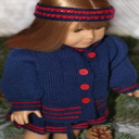 DollKnittingPatterns 2014 Cadeau de Noël-Combinaison-(Francais) - Digital Download