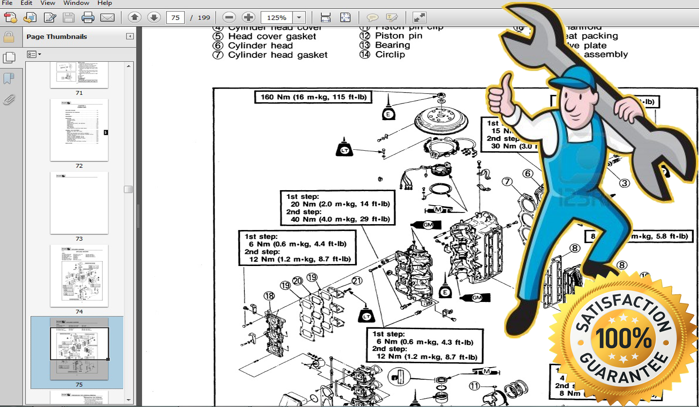 1988 Yamaha 90 HP outboard service repair manual | Documents and Forms |  Manuals