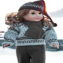 DollKnittingPattern  0053D ANDERS - Sweater, Scarf, Pant, Sport socks and Hat-(English) - Digital Download