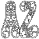 Hippie Uppercase Pack - Digital Download
