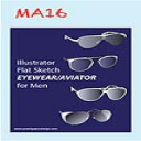 Men’s Eyewear Aviator - Digital Download