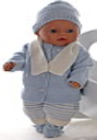 DollKnittingPatterns 0163D LASSE - Jacke, Mütze, Anzug, Schal und Socken-(Deutsch) - Digital Download