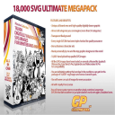 18,000 svg doodle illustrations for graphic designers and animators