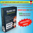 18,000 svg images for whiteboard animations plus 120 free premium happy whiteboard music and 10 character packs. svg. svg pack. online svg.