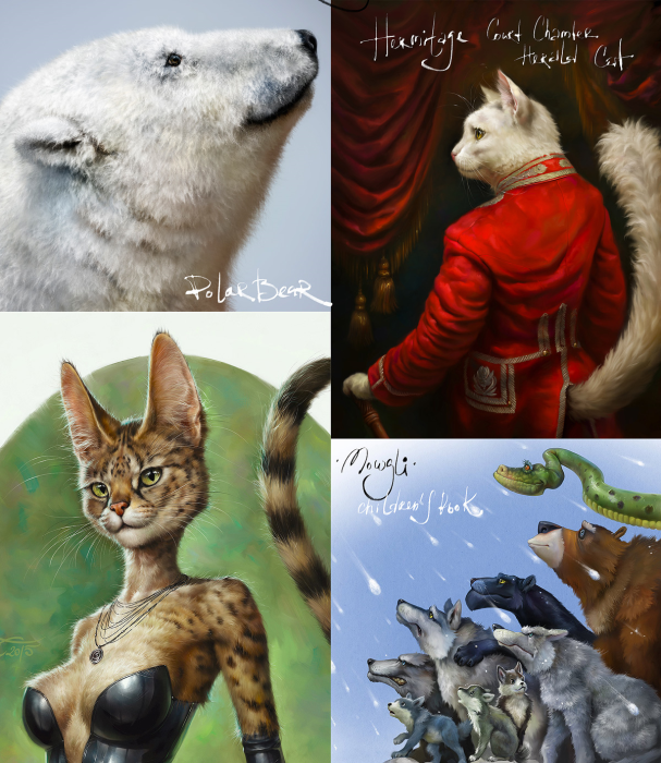 Realistic FUR. The Brush Set for painting realistic fur in CLIP STUDIO PAINT - Additional View 1