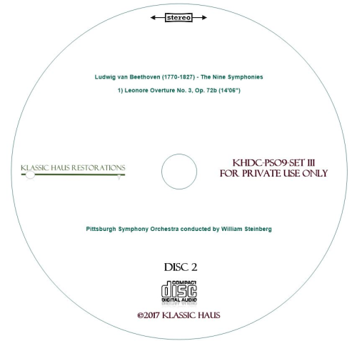 Beethoven: 9 Symphonies Set III: Leonore No. 3/Sym. No. 9 - PSO/Steinberg - Additional View 2
